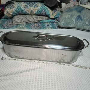 STAINLESS EUC 19" LARGE FISH POACHER PAN